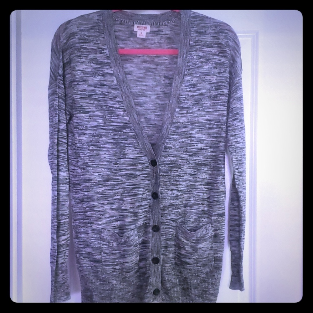 Mossimo heather gray cardigan